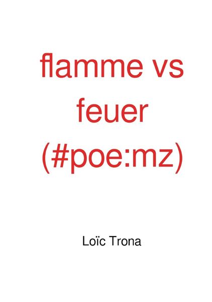 Cover von flamme vs feuer (#poe:mz)