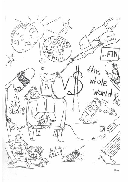 Cover von B versus … (a NERD of being Comic)