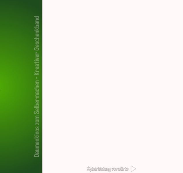 Cover von Daumenkinos selbstgemacht – Kreativer [ Geschenk ] Band – [ GRÜNE WIESE ] – handliches Format