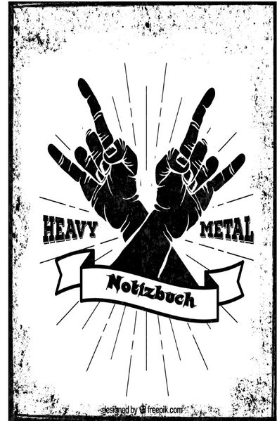 Cover von Musik Notizbücher / Heavy Metal Horny Notizbuch für Metal und Rock Fans, 60 Blankoseiten
