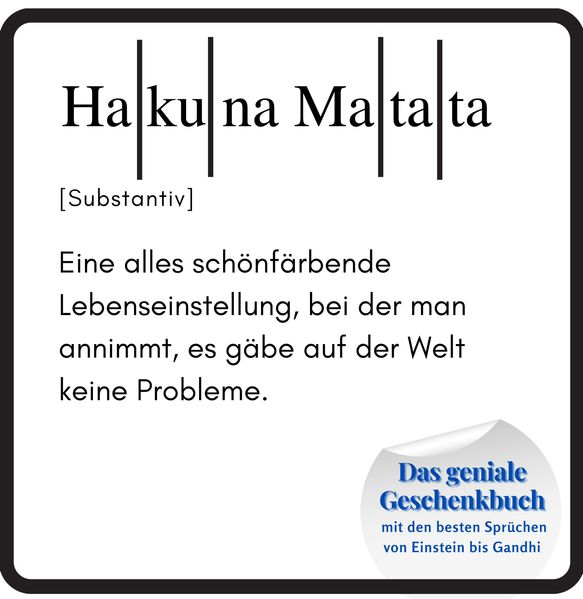 Cover von Hakuna Matata