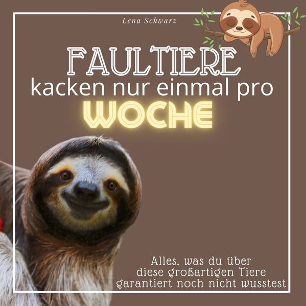 Cover von Faultiere kacken nur einmal pro Woche