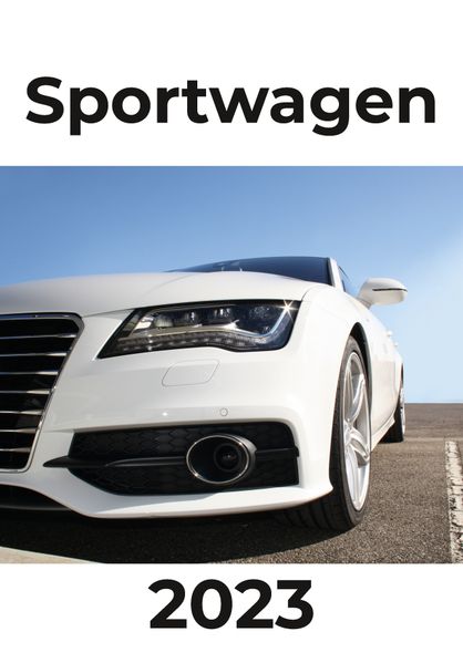 Cover von Sportwagen Kalender 2023