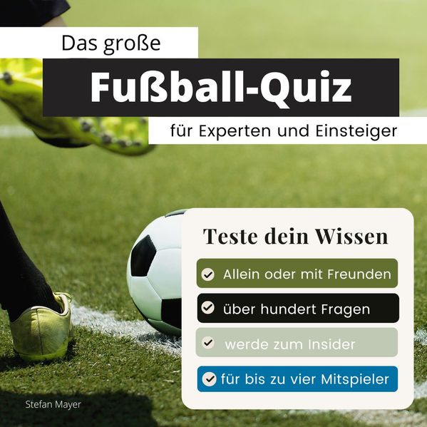 Cover von Das große Fußball-Quiz für Experten und Einsteiger