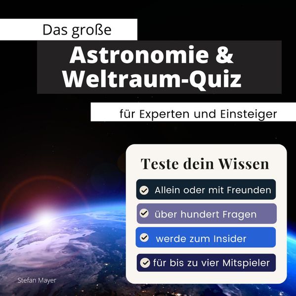 Cover von Das große Astronomie & Weltraum-Quiz für Experten und Einsteiger