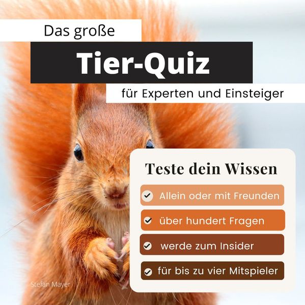 Cover von Das große Tier-Quiz für Experten und Einsteiger