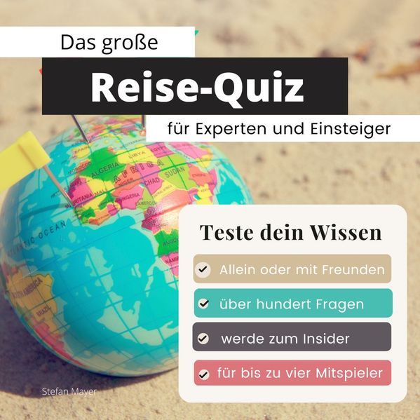 Cover von Das große Reise-Quiz für Experten und Einsteiger