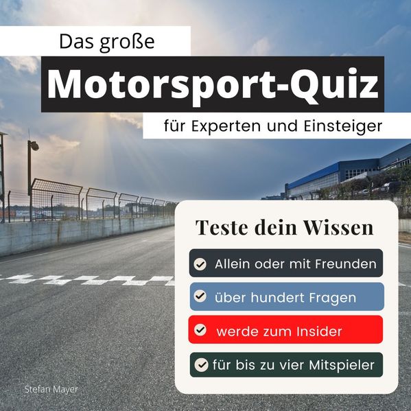 Cover von Das große Motorsport-Quiz für Experten und Einsteiger