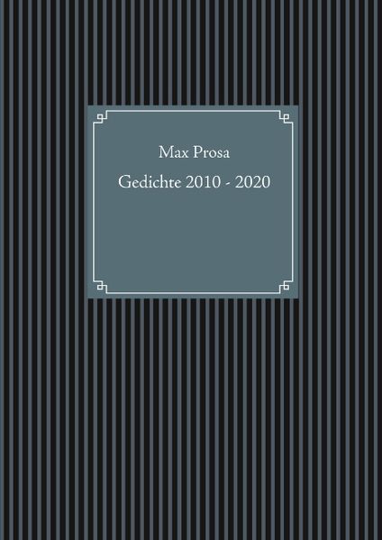 Cover von Gedichte 2010 – 2020