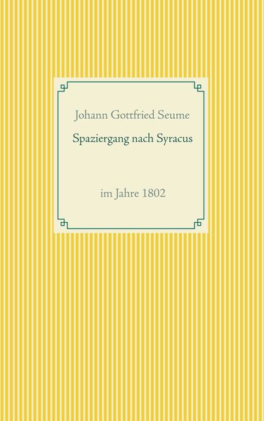 Cover von Spaziergang nach Syracus
