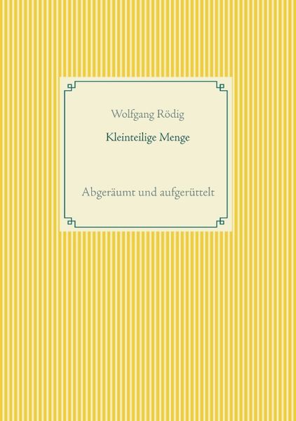 Cover von Kleinteilige Menge