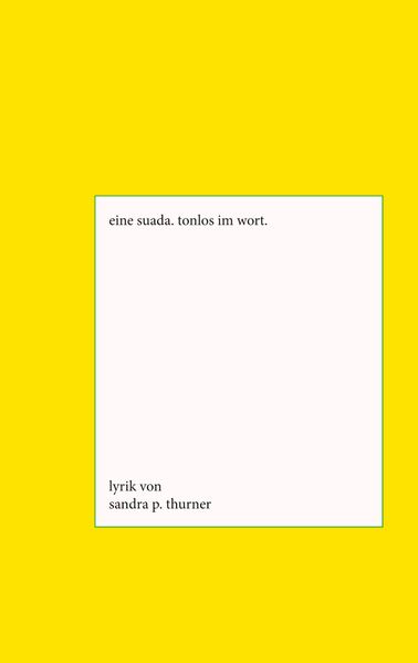 Cover von eine suada. tonlos im wort.