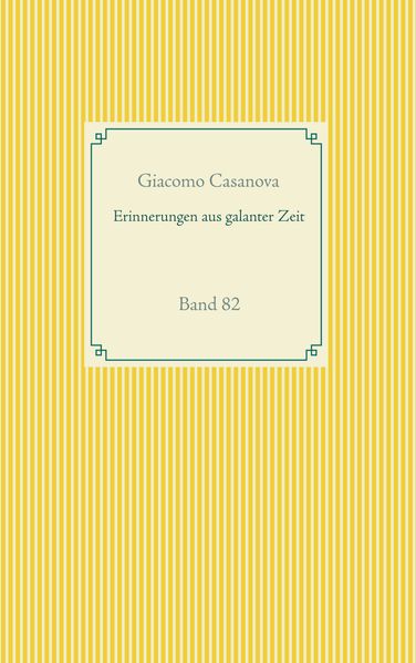 Cover von Erinnerungen aus galanter Zeit