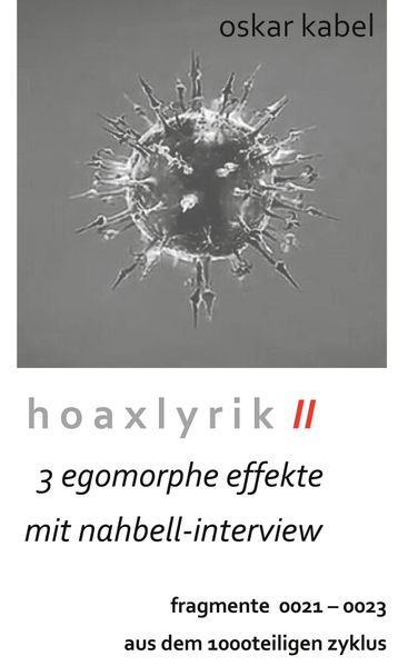 Cover von Hoaxlyrik II – 3 egomorphe Effekte mit Nahbell-Interview
