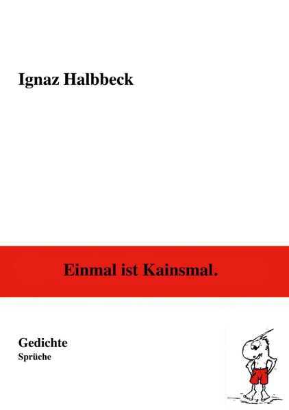 Cover von Einmal ist Kainsmal.