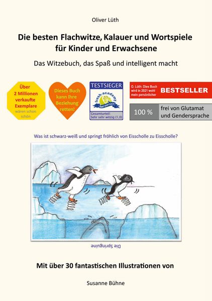 Cover von Die besten Flachwitze, Kalauer und Wortspiele für Kinder und Erwachsene