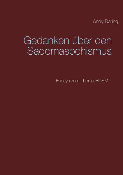 Cover von Gedanken über den Sadomasochismus