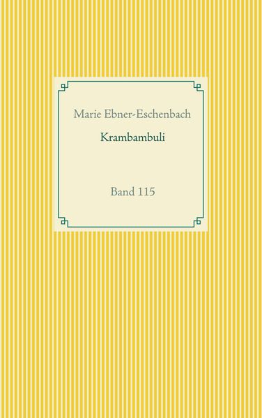 Cover von Krambambuli