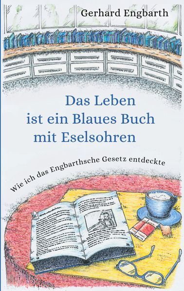 Cover von Das Leben ist ein Blaues Buch mit Eselsohren