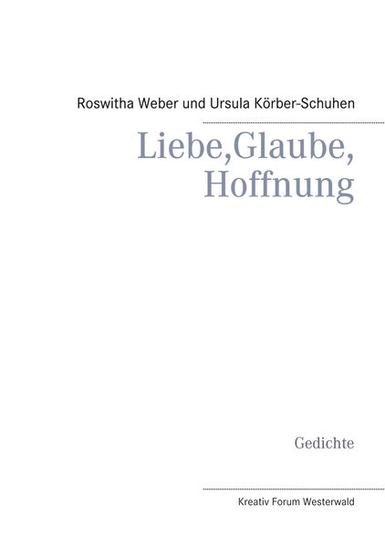Cover von Liebe, Glaube, Hoffnung