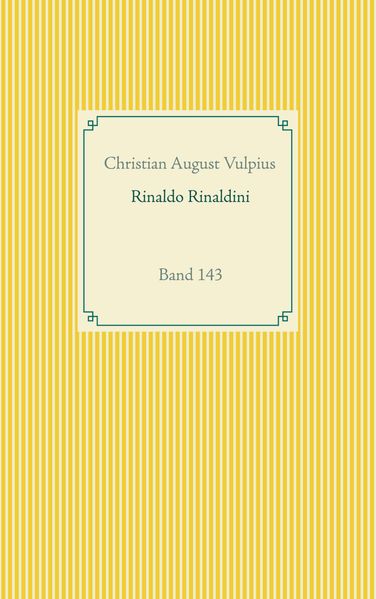 Cover von Rinaldo Rinaldini der Räuberhauptmann