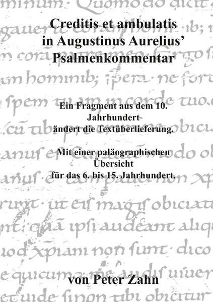 Cover von Creditis et ambulatis in Augustinus Aurelius’ Psalmenkommentar