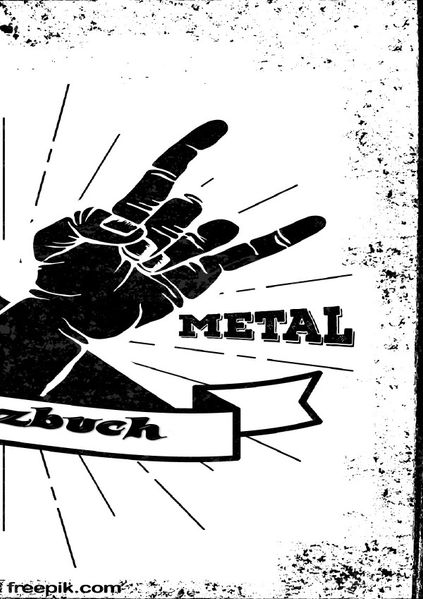 Cover von Notizbücher Spiral dotted / Heavy Metal Horny Notizbuch für Metal und Rock Fans punktiert dotted 68 Seiten