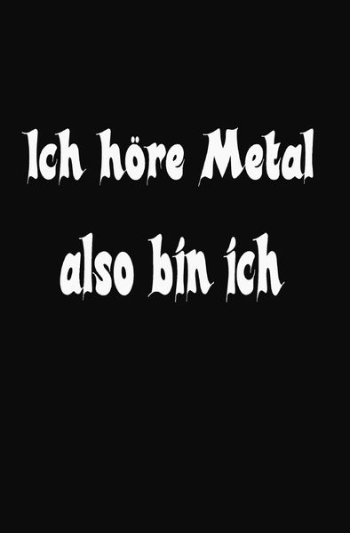 Cover von Lustig Heavy Metal Sprüche Notizbuch für Metal und Rock Fans punktiert dotted 68 Seiten