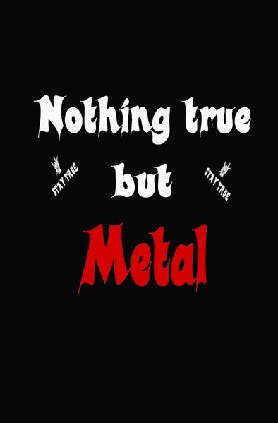 Cover von Lustig Heavy Metal Sprüche Notizbuch für Metal und Rock Fans punktiert dotted 68 Seiten
