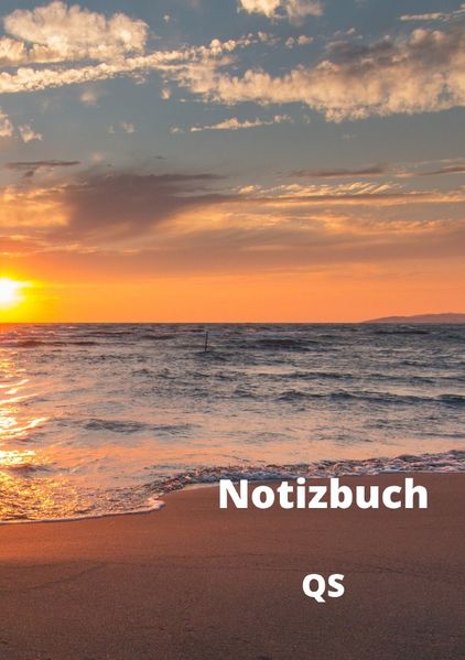 Cover von Notizbuch – Sonnenuntergang am Meer