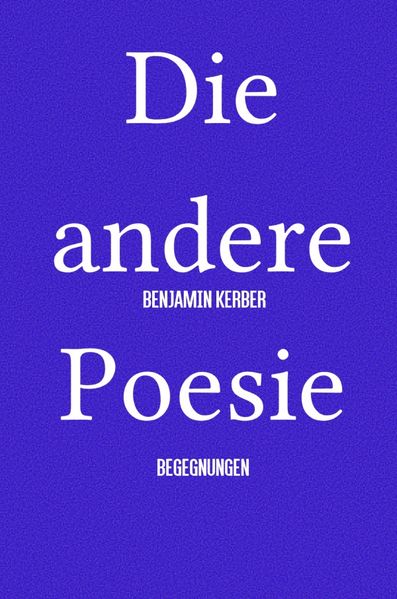 Cover von Die andere Poesie