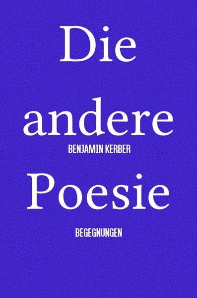 Cover von Die andere Poesie