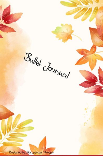 Cover von Herbst / Notizbuch Herbst Design,Bullet Journal, Geschenkidee, Softcover, 68 Seiten dotted