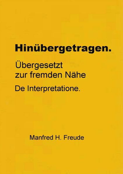 Cover von Hinübergetragen