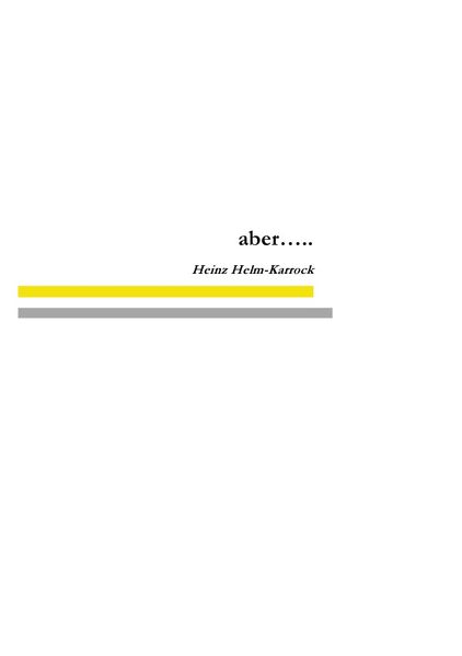 Cover von …aber