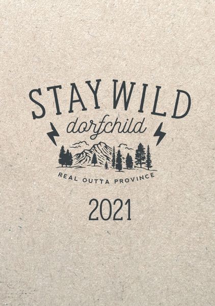 Cover von Der Dorfkram® Terminplaner 2021 / Stay Wild Dorfchild / Kalender für Dorfkinder