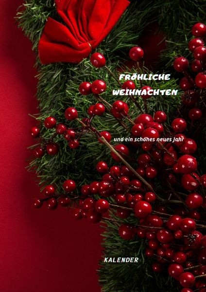 Cover von Kalender Fröhliche Weihnachten und ein schönes neues Jahr