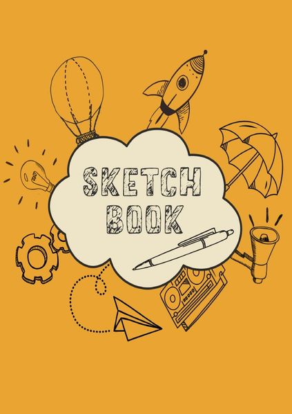 Cover von Sketchbook – 300 dotted Pages for Sketch Sketchnote Doodle Drawing- Chalkboard
