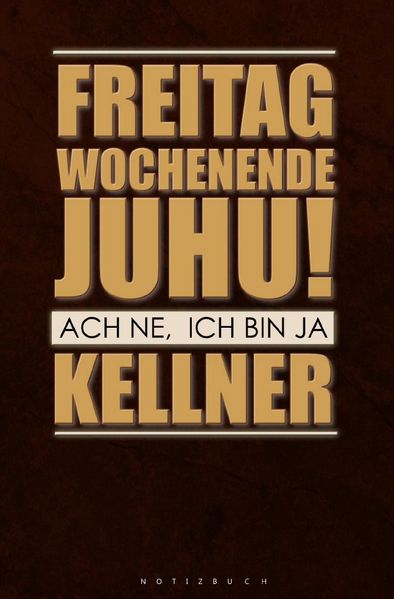 Cover von Notizbuch für Kellner