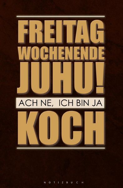 Cover von Notizbuch für Köche