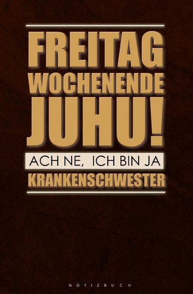 Cover von Notizbuch für Krankenschwester