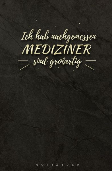 Cover von Notizbuch für Mediziner