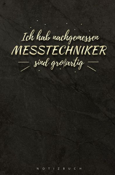 Cover von Notizbuch für Messtechniker