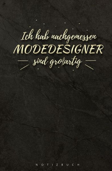 Cover von Notizbuch für Modedesigner