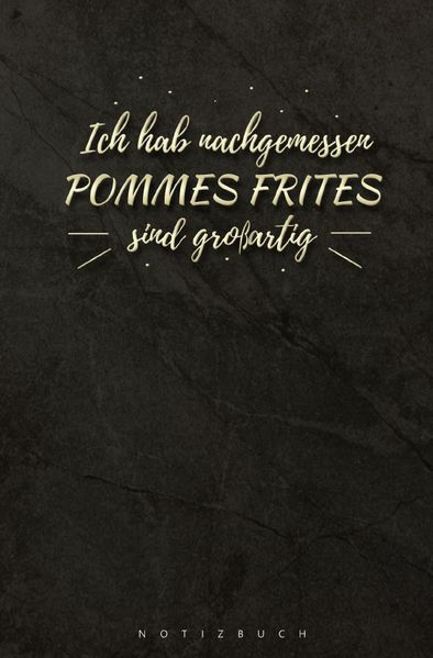 Cover von Notizbuch Pommes Frites