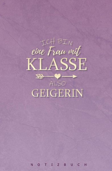 Cover von Notizbuch Geigerin