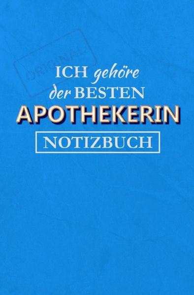 Cover von Notizbuch für Apothekerin