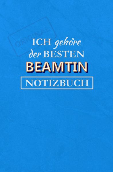 Cover von Notizbuch für Beamtin