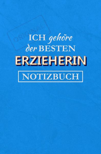 Cover von Notizbuch für eine Erzieherin