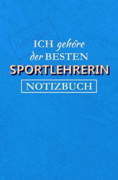 Cover von Notizbuch für eine Sportlehrerin